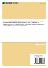 Gestión administrativa. La confianza en el lugar de trabajo Gestión administrativa. La confianza en el lugar de trabajo