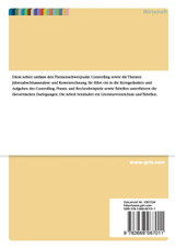 Controlling und Jahresabschlussanalyse. Eine Beispielrechnung