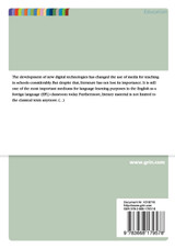 The use of literature as a medium for language learning purposes in the EFL classroom The use of literature as a medium for language learning purposes in the EFL classroom