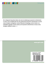 Wir arbeiten gemeinsam. Ein Konzept zur Anbahnung kooperativer Arbeitsweisen in einem ersten Schuljahr