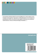 Die Ordnung des Wissens bei Michel Foucault. Ein Phänomen der Selbstorganisation?