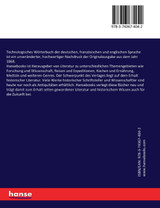 Technologisches Wörterbuch der deutschen, französischen und englischen Sprache Technologisches Wörterbuch der deutschen, französischen und englischen Sprache