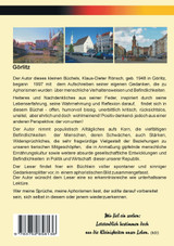 Aphorismen - mitten aus dem Leben gegriffen Aphorismen - mitten aus dem Leben gegriffen