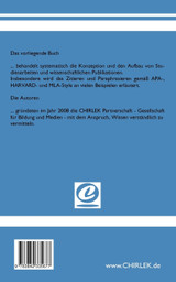 Wissenschaftliches Schreiben und Publizieren Wissenschaftliches Schreiben und Publizieren