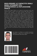 MIGLIORARE LE CAPACITÀ ORALI DEGLI STUDENTI EFL ATTRAVERSO LA RIFLESSIONE ORALE