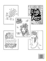 Be who you are Inspirational coloring book for teenage girls