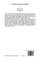 Consequentialism Reconsidered Consequentialism Reconsidered