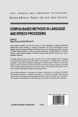 Corpus-Based Methods in Language and Speech Processing Corpus-Based Methods in Language and Speech Processing