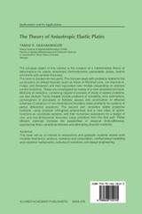 The Theory of Anisotropic Elastic Plates