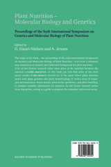 Plant Nutrition - Molecular Biology and Genetics Plant Nutrition - Molecular Biology and Genetics