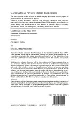 Conférence Moshé Flato 1999