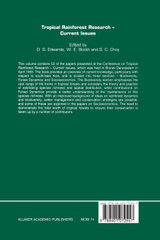 Tropical Rainforest Research - Current Issues