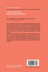 Tauberian Theorems for Generalized Functions