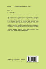 Optical Spectroscopy of Glasses Optical Spectroscopy of Glasses