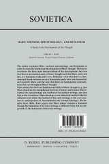 Marx Method, Epistemology, and Humanism