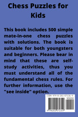 500 Easy Checkmates in One Move for Kids, Part 1 500 Easy Checkmates in One Move for Kids, Part 1
