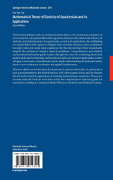 Mathematical Theory of Elasticity of Quasicrystals and Its Applications