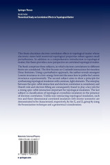 Theoretical Study on Correlation Effects in Topological Matter