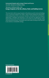 Energy Footprints of the Bio-refinery, Hotel, and Building Sectors