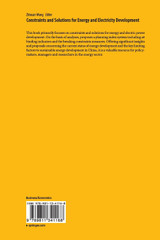 Constraints and Solutions for Energy and Electricity Development