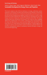 Sustainable Development for Energy, Power, and Propulsion