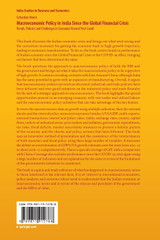 Macroeconomic Policy in India Since the Global Financial Crisis Macroeconomic Policy in India Since the Global Financial Crisis
