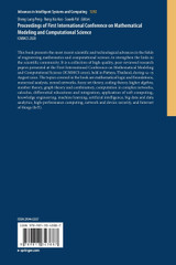 Proceedings of First International Conference on Mathematical Modeling and Computational Science Proceedings of First International Conference on Mathematical Modeling and Computational Science