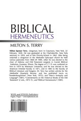 Biblical Hermeneutics, First Edition