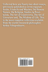 Collected Essays of  Arthur Schopenhauer