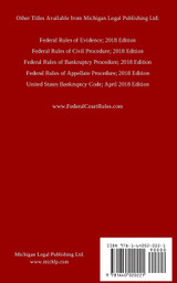 Federal Rules of Criminal Procedure; 2018 Edition