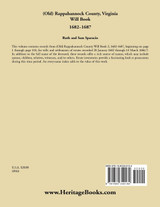 (Old) Rappahannock County, Virginia Will Book, 1682-1687