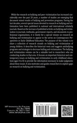 Contemporary Perspectives on Research on Bullying and Victimization in Early Childhood Education(HC) Contemporary Perspectives on Research on Bullying and Victimization in Early Childhood Education(HC)