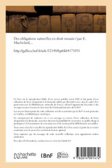 Des obligations naturelles en droit romain