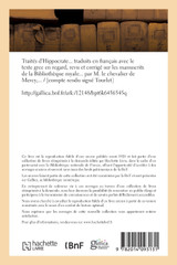 Traités d'Hippocrate... traduits en français avec le texte grec en regard Traités d'Hippocrate... traduits en français avec le texte grec en regard