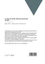Le Tour du monde. Nouveau journal des voyages