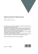 Bulletin du Comité de l'Afrique française