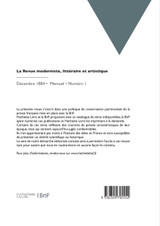 La Revue moderniste, littéraire et artistique La Revue moderniste, littéraire et artistique