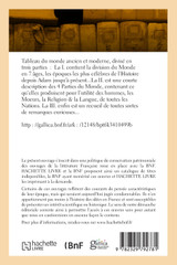 Tableau du monde ancien et moderne Tableau du monde ancien et moderne