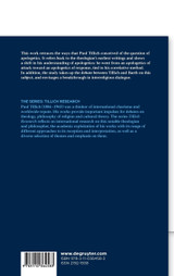 L'apologétique dans la pensée de Paul Tillich