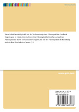 Darstellung und Ziele eines optimierten Führungskräfte-Feedback-Fragebogens