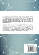 Interpolation und Modellierung von Kurven und Flächen