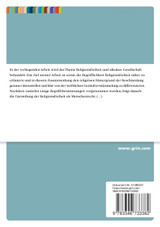 Religionsfreiheit und säkulare Gesellschaft Religionsfreiheit und säkulare Gesellschaft