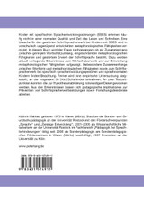 Metaphonologische Faehigkeiten und ihre Bedeutung fuer den Schriftspracherwerb bei spezifisch sprachentwicklungsgestoerten Kindern