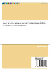 The Swiss debt brake as a model for sustainable fiscal policy The Swiss debt brake as a model for sustainable fiscal policy