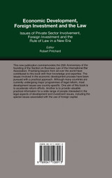 Economic Development, Foreign Investment and the Law