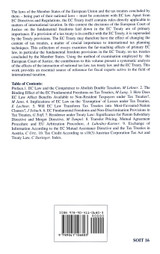 Tax Treaties and the EC Law Tax Treaties and the EC Law