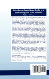 Patenting the Recombinant Products of Biotechnology and Other Molecules