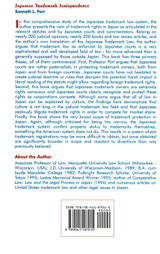 Japanese Trademark Jurisprudence