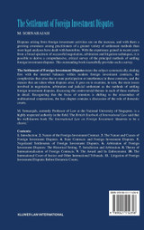 The Settlement of Foreign Investment Disputes