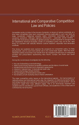 International and Comparative Competition Laws and Policies International and Comparative Competition Laws and Policies